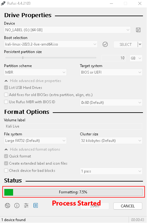 rufus software interface