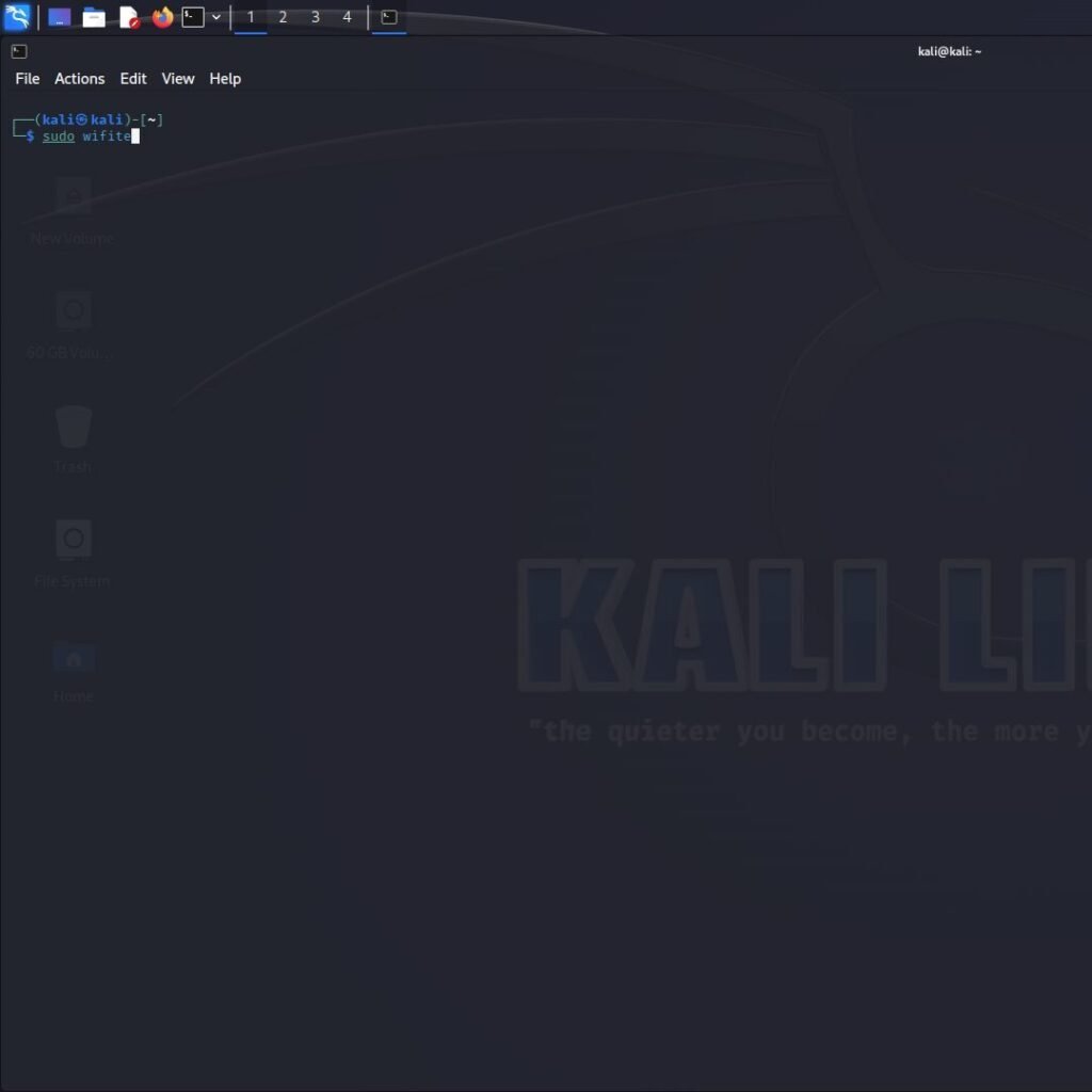 Hacking wifi using wifite2 in kali linux